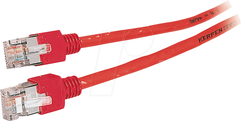 PATCH-300 2 RT - Categorie 5e, 300MHz, SF/UTP, 2 m, rot