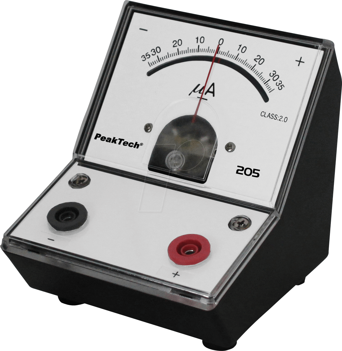 PEAKTECH 205-08 - Galvanometer, analog, Tischgerät, +/- 35 µA DC