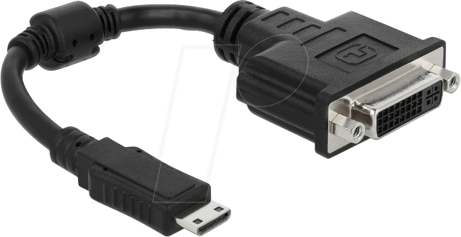 DELOCK 65564 - HDMI Adapter, Mini HDMI-C Stecker auf DVI Buchse