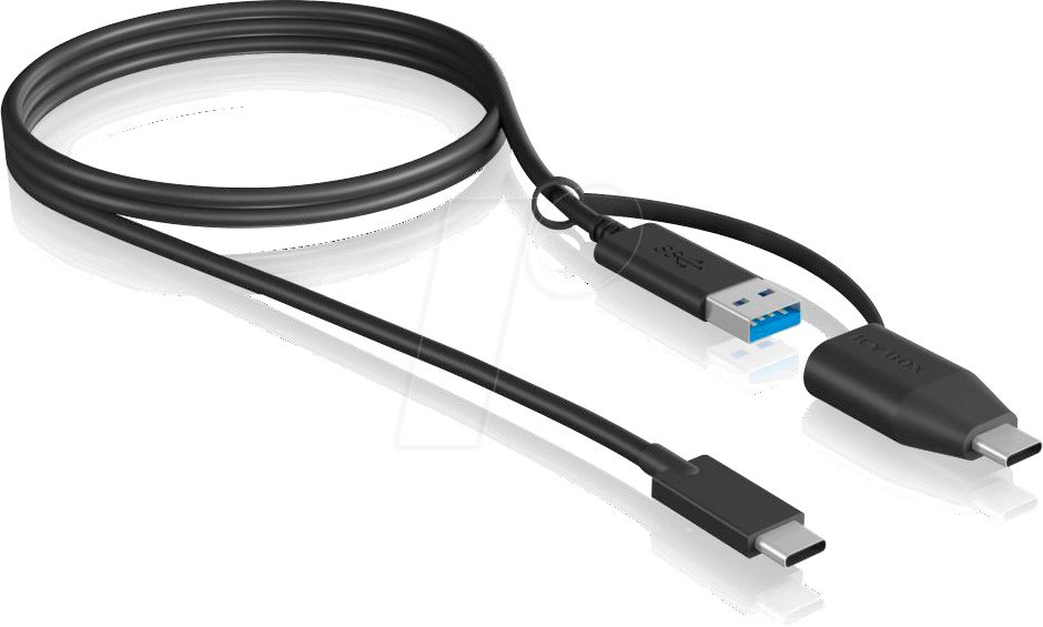 ICY IB-CB034 - USB 10 Gb/s Type-C® zu USB-A & Type-C® Kabel, 1,00 m