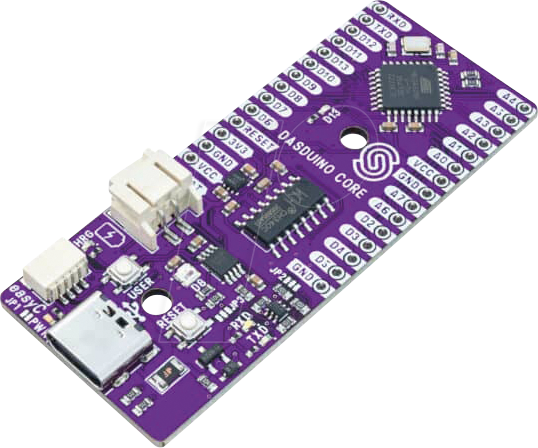DASDUINO CORE - Dasduino CORE, Arduino IDE, ATmega328, USB-C, ohne Header