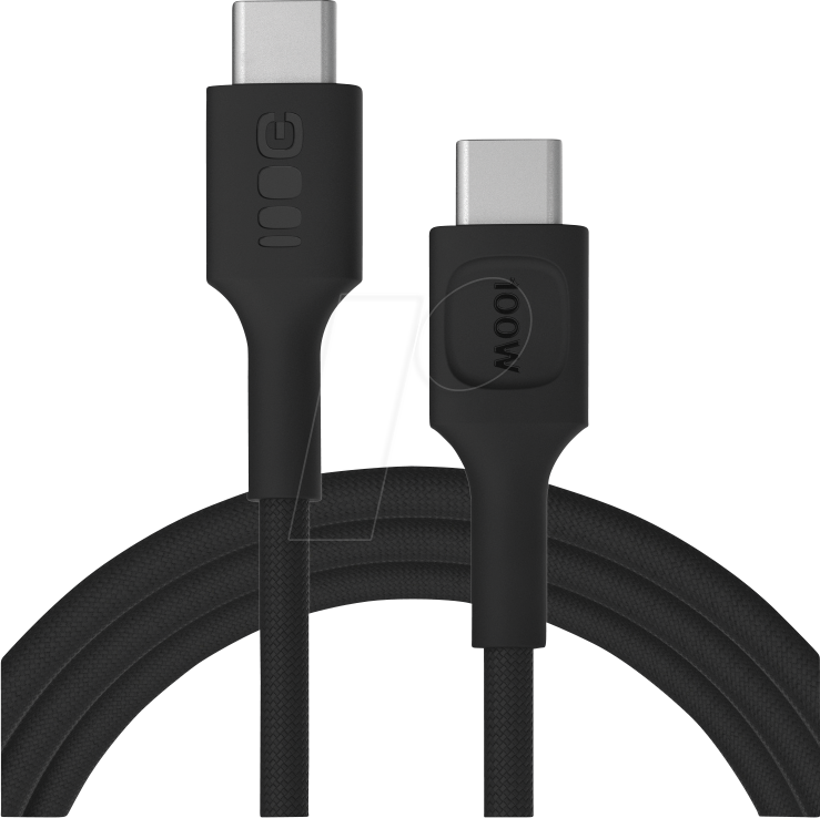 GC KAB100PS200PB - Daten-/ Ladekabel USB C-Stecker > C Stecker, 100 W, 2 m, schwar
