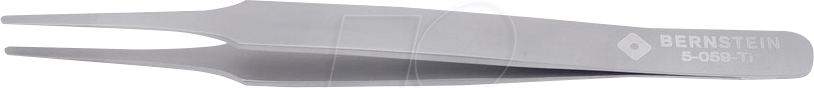 BERN 5 059 TI - Titan-Pinzette, gerade, rund, 125 mm