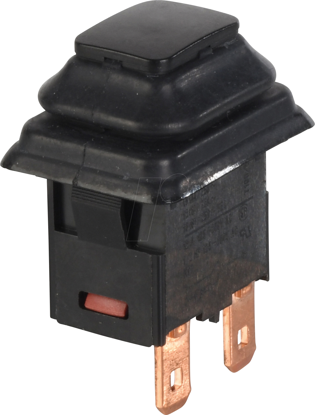 MAR 1683.8101 - Druckschalter, SPST , 250 V AC / 16 A, Ein-Aus, schwarz