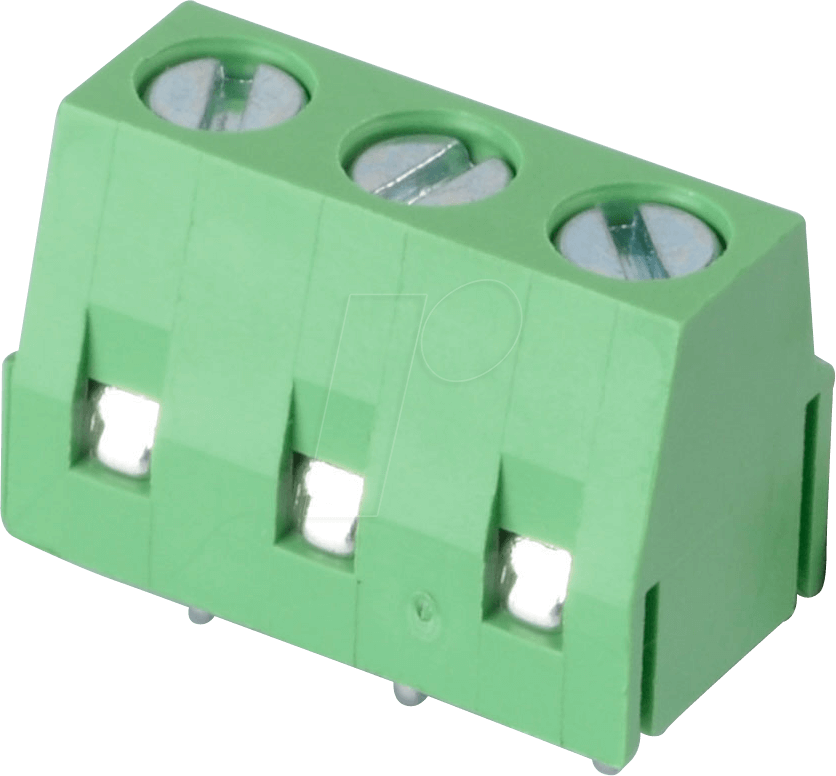 CTB0502-3 - Lötbare Schraubklemme - 3-pol, RM 5 mm, 90°