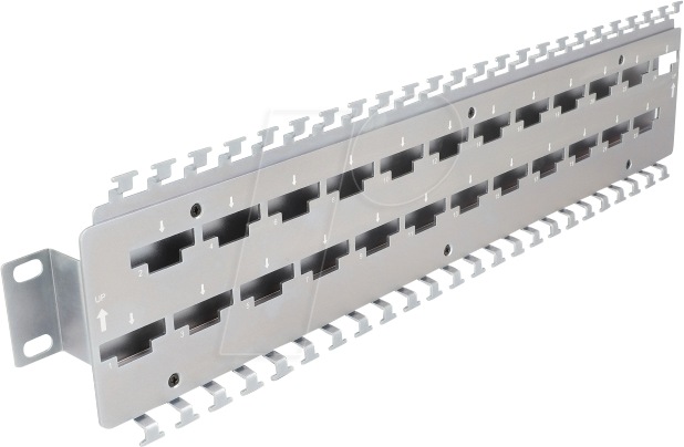 Thumbnail - DELOCK 67070 - 19'' Kabelabfangschiene, 24 Port, LSA