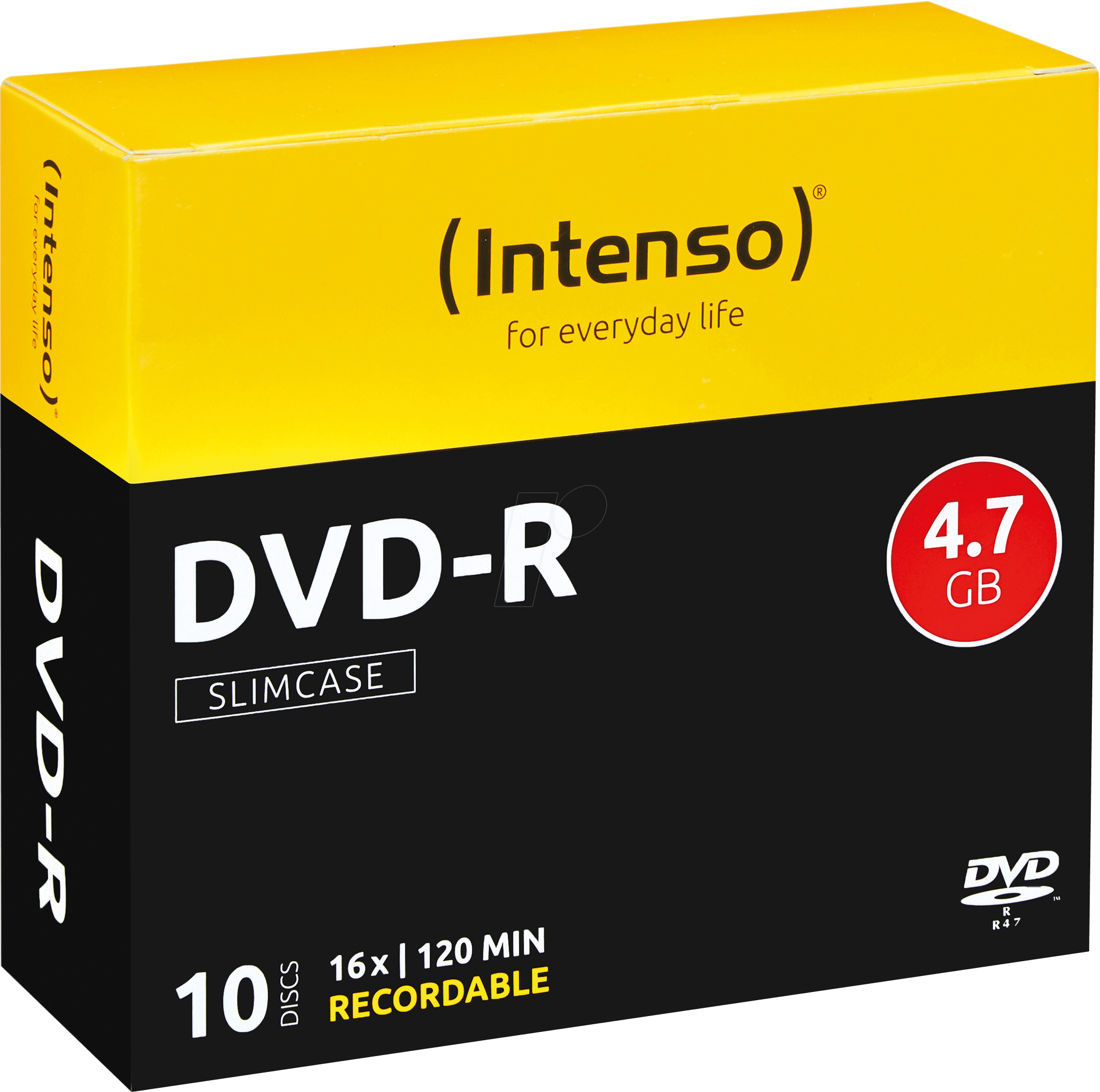 DVD-R4,7 INT10 - Intenso DVD-R 4,7GB, 10-er SlimCase