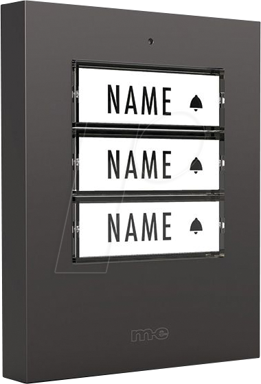 ME KTF 3 A - Klingeltaster, 3-Familienhaus, anthrazit