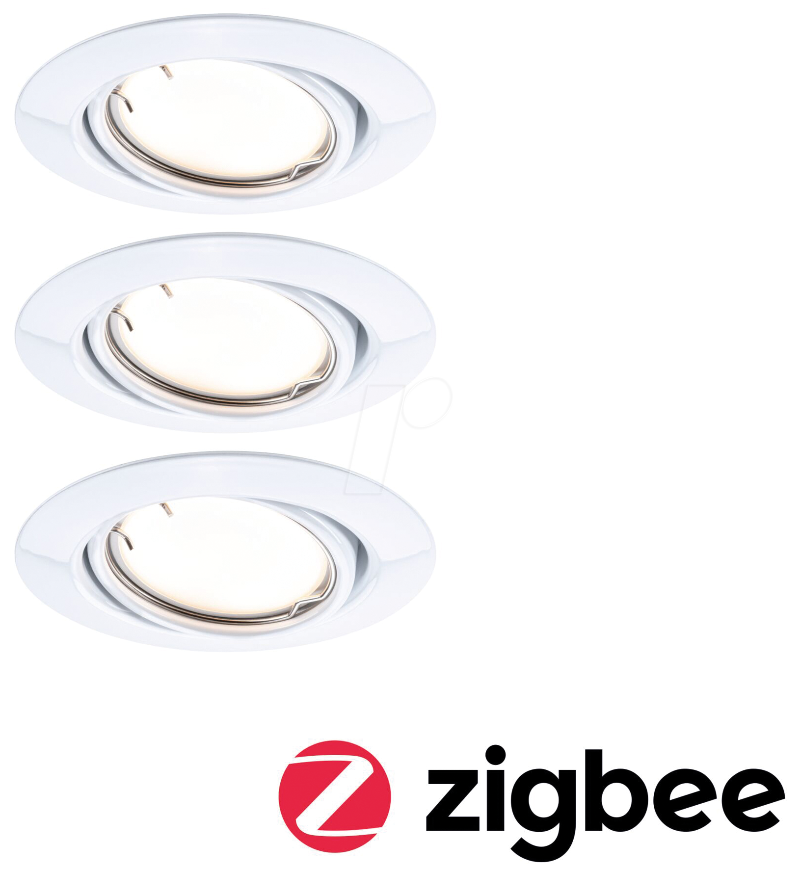PLM 92463 - Einbauleuchte Base Coin, 4,9 W, 430 lm, 3000 K, 20°, Zigbee, 3er