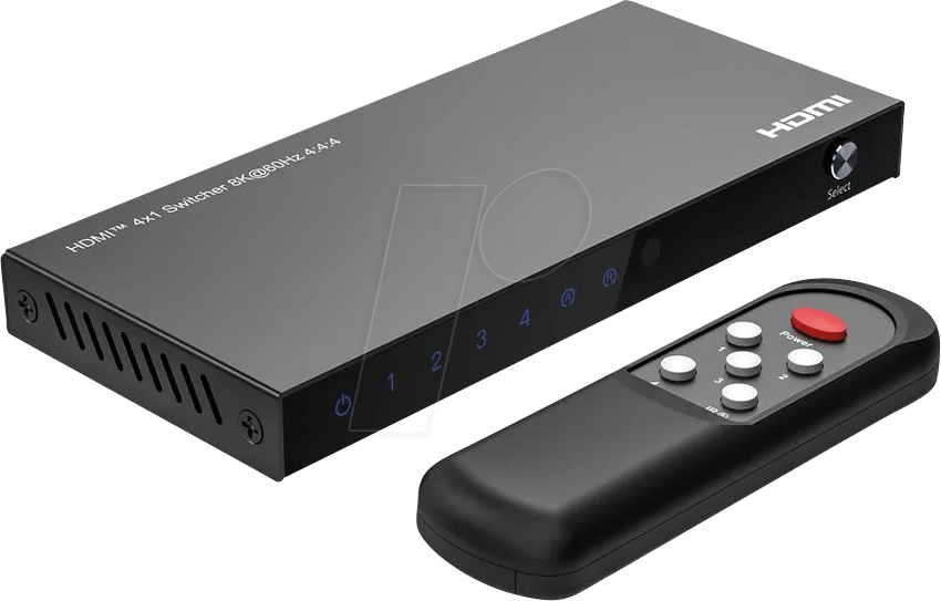 ROLINE 14013587 - HDMI Switch, 8K, 4-fach
