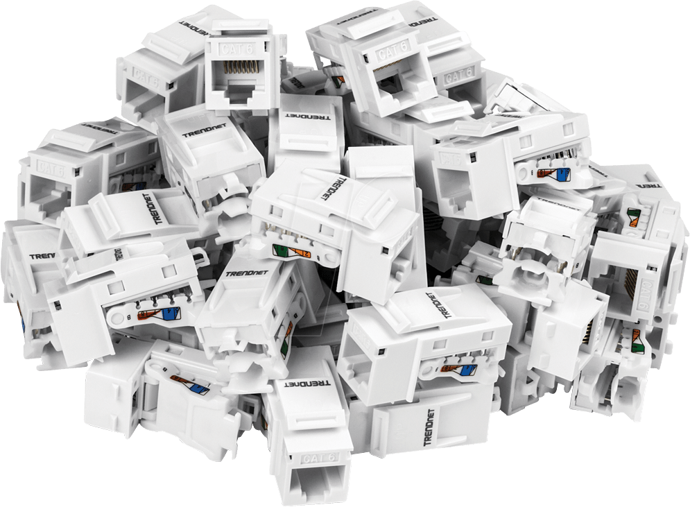 Thumbnail - TRN TC-K50C6 - Keystone Modul RJ45 Buchse > LSA Cat.6, 50 Stück