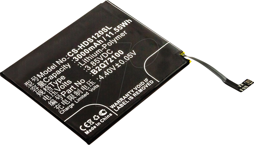 AKKU 31207 - Smartphone-Akku für HTC-Geräte, Li-Po, 3000 mAh