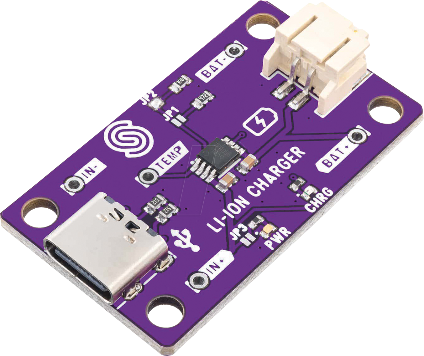 DEBO CHARGE 1A - Entwicklerboards - Ladeplatine für Li-Akkus, 1A, USB-C