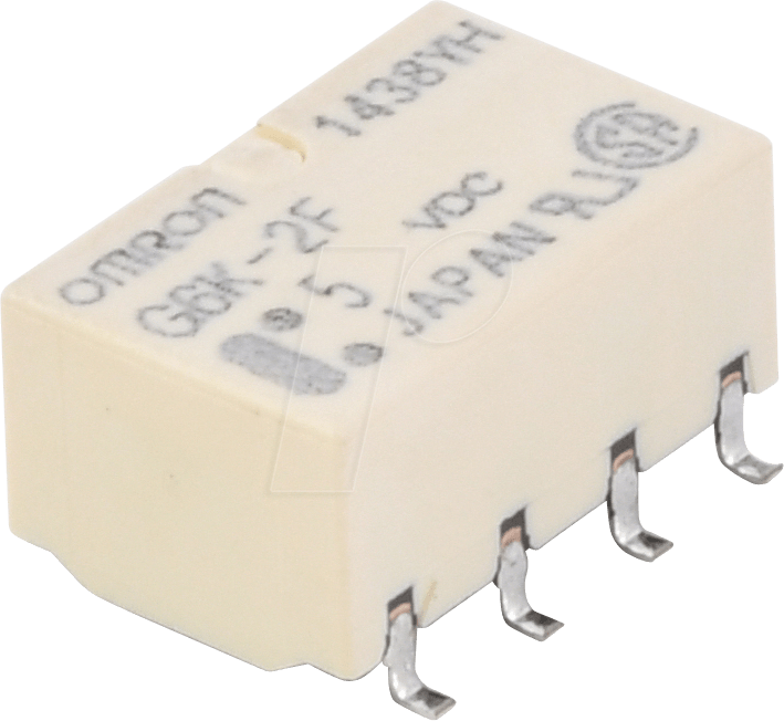 G6K-2F 5V - Subminiaturrelais, SMD, 2x UM, 125VAC/60V 1A