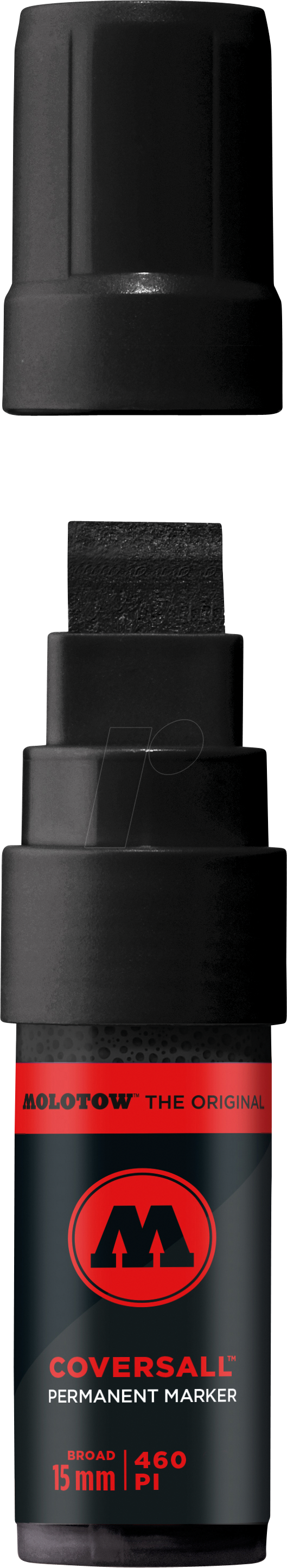 MO460000 - Permanent Marker, CoversAll 460PI, 15 mm, schwarz