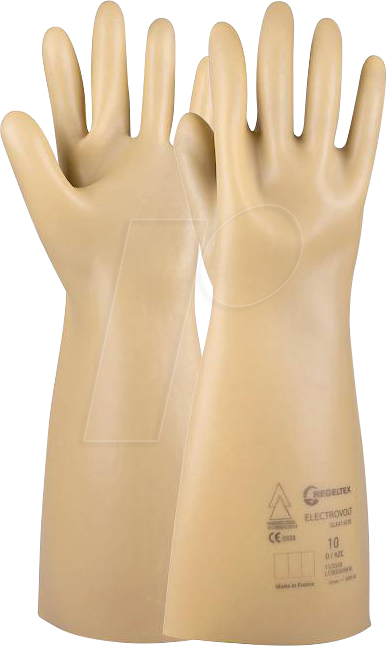 HASE 14058500 9 - Isolierhandschuh, Naturlatex, bis 1.000 V, Klasse 0, Gr. 9