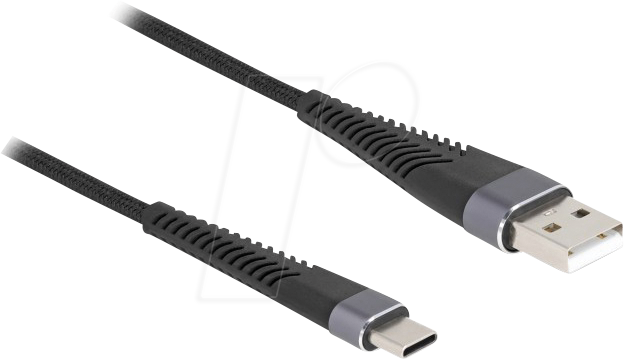 DELOCK 81122 - USB 2.0 Kabel, A Stecker auf C Stecker, 2 m