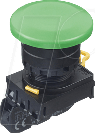 ID YW1BM4E10G - Einbautaster YW, 40 mm , 1 NO, schwarz