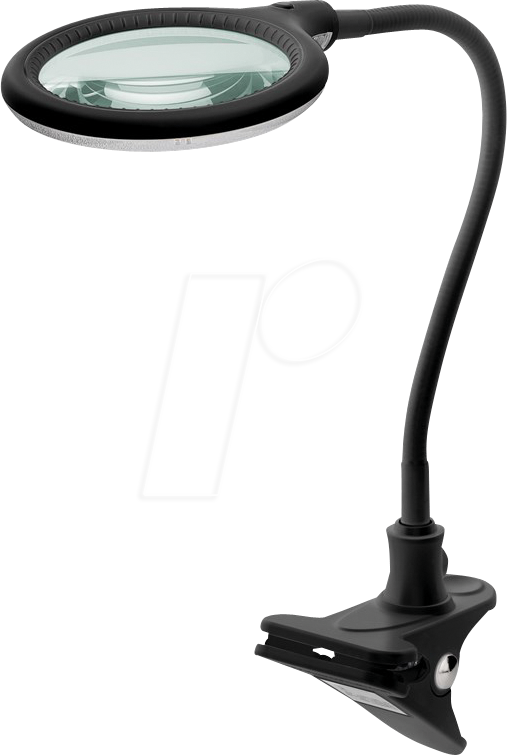 GB 65577 - Klemm-Lupenleuchte, LED, Ø 100 mm, 3 Dioptrien, schwarz
