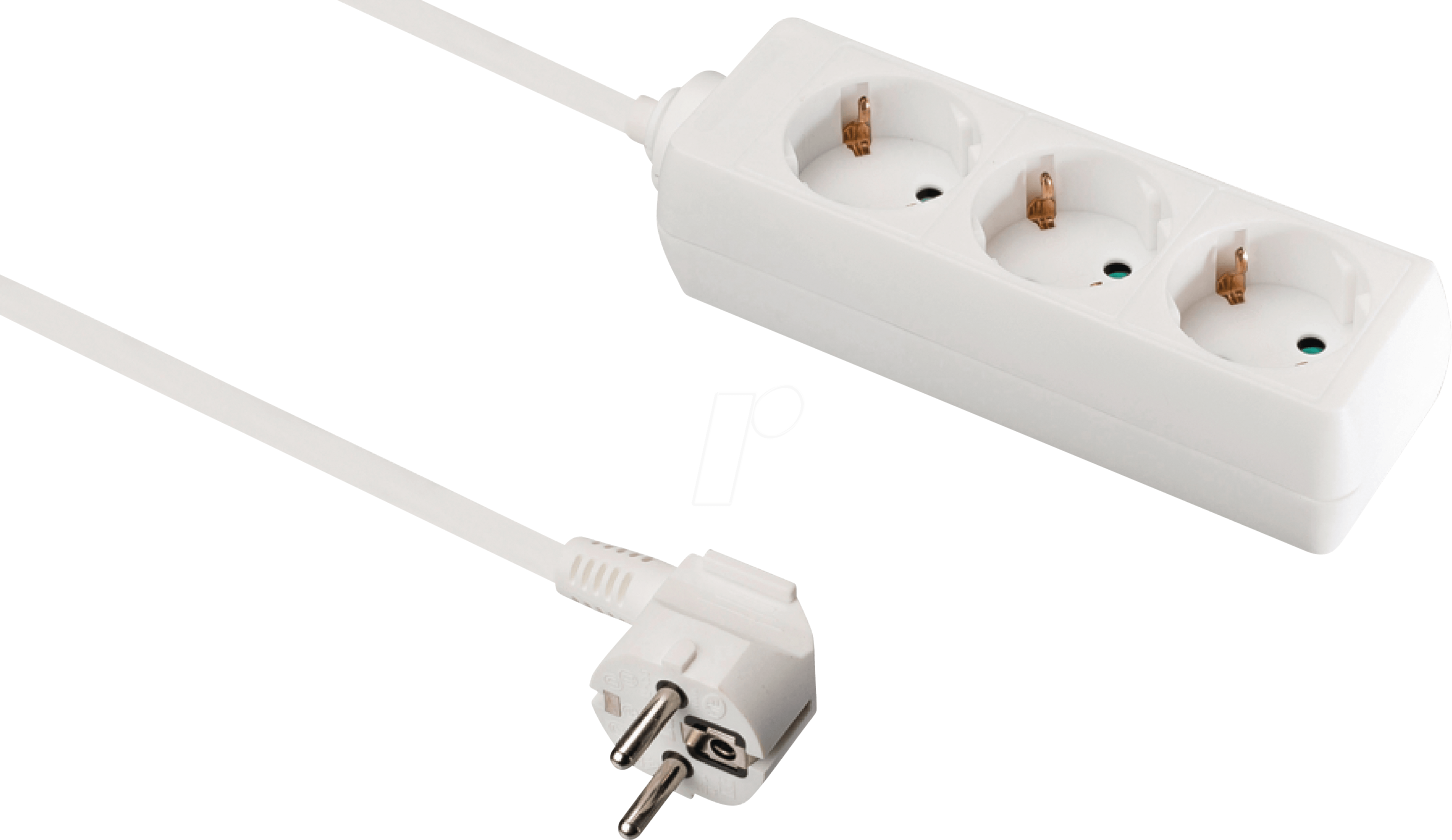 3-FACH DOSE WS 3 - Steckdosenleiste, 3-fach, 3 m, weiß