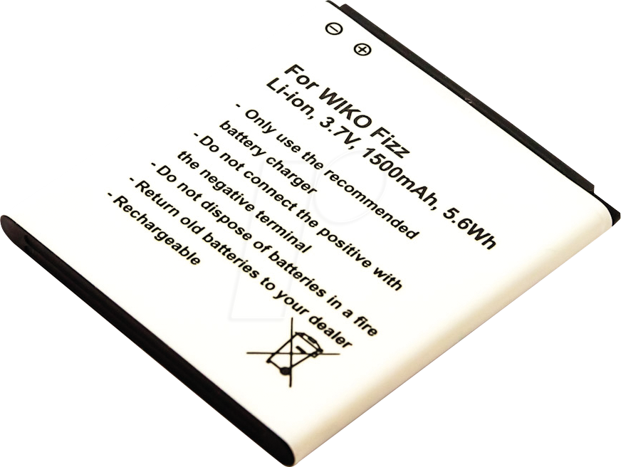 AKKU 10303 - Smartphone-Akku für WIKO-Geräte, Li-Ion, 1500 mAh