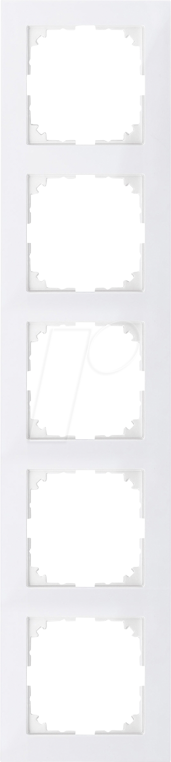 ME MPU 4050-3619 - M-PURE, Rahmen, 5-fach, polarweiß