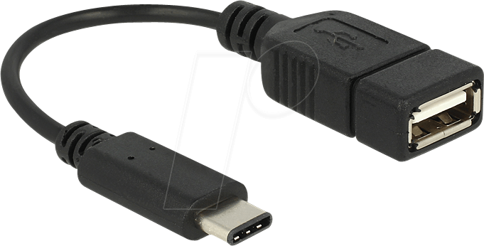 DELOCK 65579 - USB 2.0 Kabel, C Stecker auf A Buchse, 0,15 m