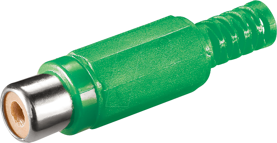 CKP GN - Cinchkupplung, Farbcodierung grün, 6-kant