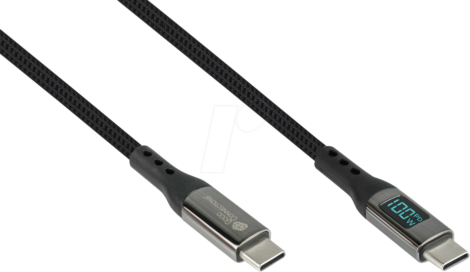 Thumbnail - GC 2213-D010S - Sync- & Ladekabel, USB-C, 100 W, 1,0 m, Digitalanzeige