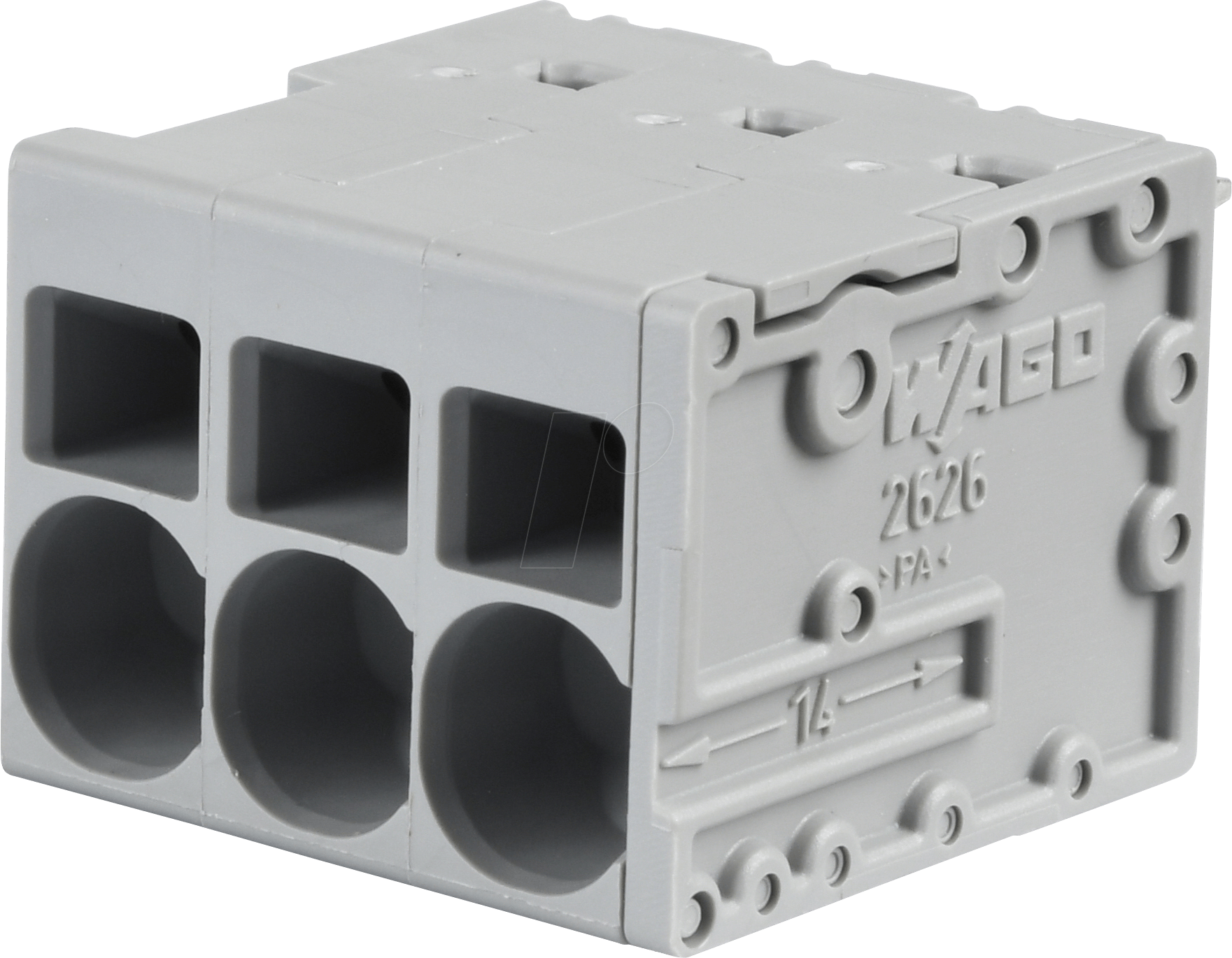 WAGO 2626-3103 - Leiterplattenklemme - RM 7,5 mm, Ø 6 mm², 3-polig