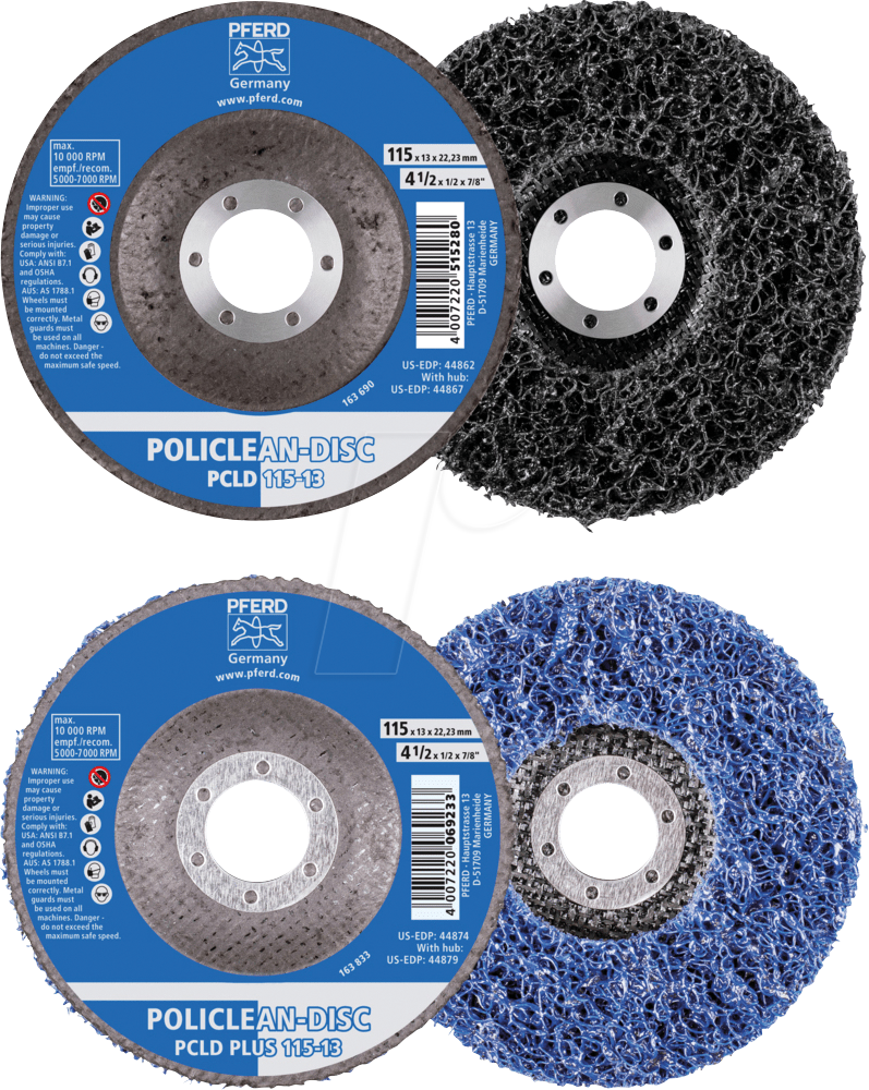 PFERD 44698004 - Reinigungsvlies Ø 125x13 mm Bohrung Ø 22,3 mm