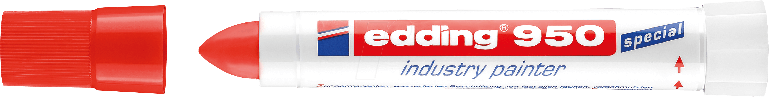 EDDING 950RT - Industrie Pastenmarker, 10,0 mm, rot