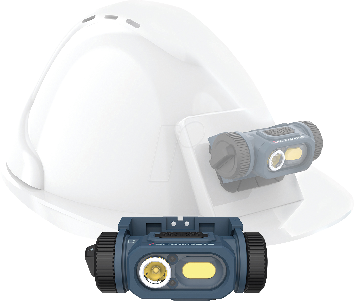 SCANGRIP 03.5621 - LED-Arbeitsleuchte für Schutzhelme, Kopflampe, 150 lm