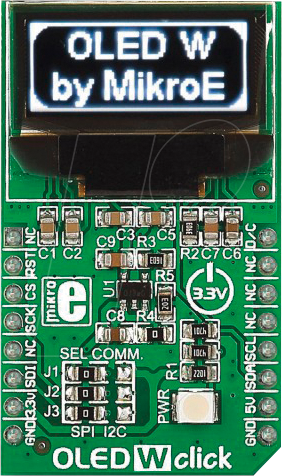 MIKROE-1649 - 0,82 '' OLED - Click Board™, 96 x 39 px, monochrome