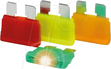 HANSOR 340222 - KFZ-Sicherung, Standard, 32 V, 3 A, LED, violett