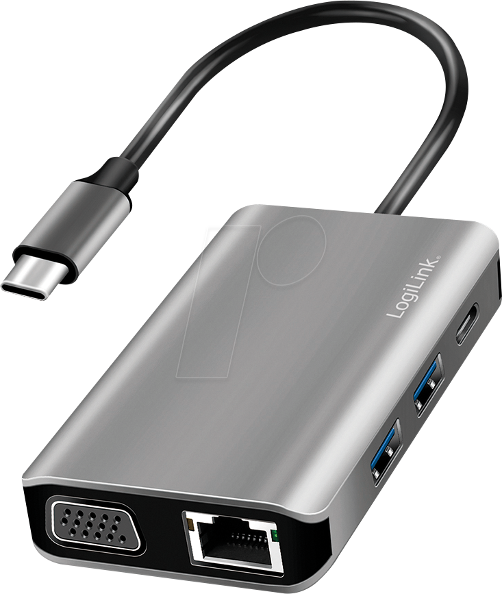 LOGILINK UA0410 - Dockingstation/PortReplicator, USB 3.2 Gen 1 Type C