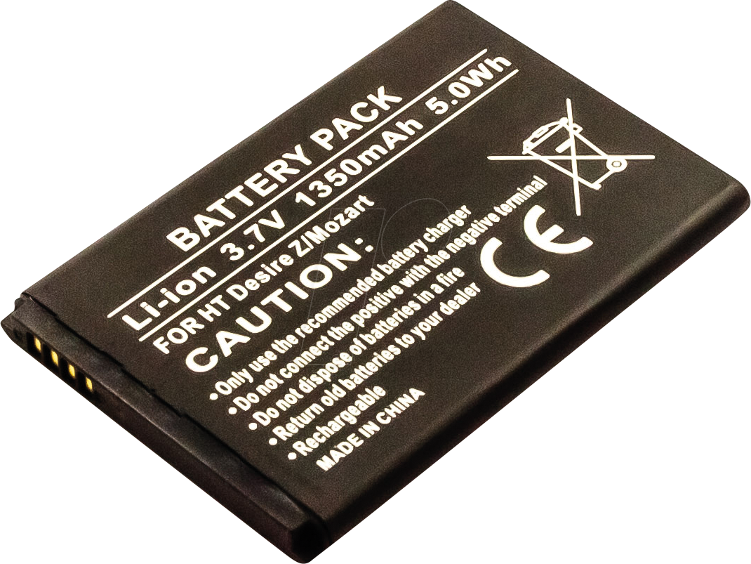 AKKU 30457 - Smartphone-Akku für HTC-Geräte, Li-Ion, 1350 mAh