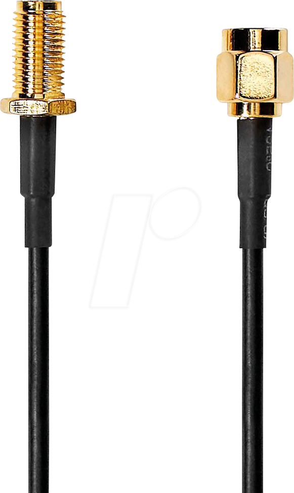 N CSGL02010BK10 - Antennenkabel, SMA-Stecker / SMA-Buchse, 1 m