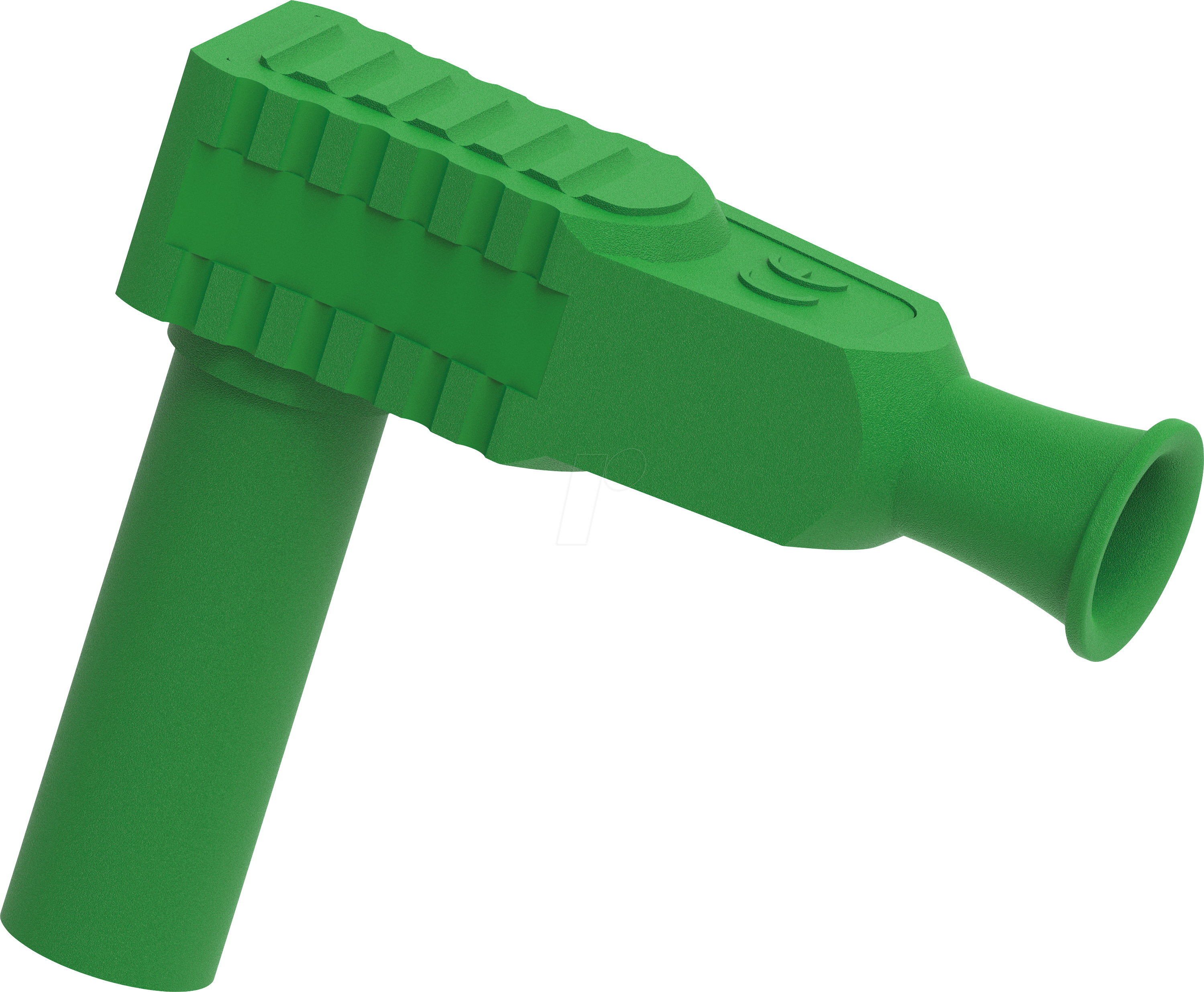 PJP 1067-V - Winkelstecker, 4 mm, Schraubanschluss, grün