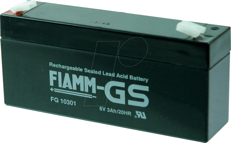 FI FG 6-3,8 - Blei-Vlies-Akku, 6 V, 3,8 Ah