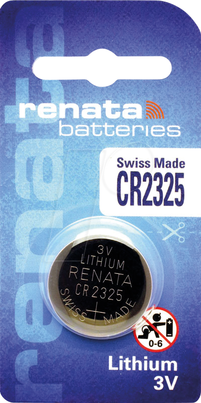 CR 2325 REN - Lithium-Knopfzelle, 3 V, 190 mAh, 23 x 2,5 mm