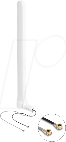 DELOCK 90581 - WiFi 6 Doppelantenne, Kippgelenk, omnidirektional