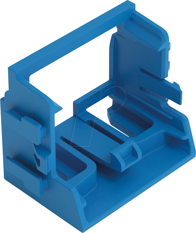 WAGO 221-509-2BL - Befestigungsadapter für Schraubbefestigung, 10-Leiter, blau