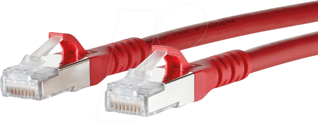Thumbnail - BTR 1308455066-E - Patchkabel RJ45 Cat.6A S/FTP 5 m rot