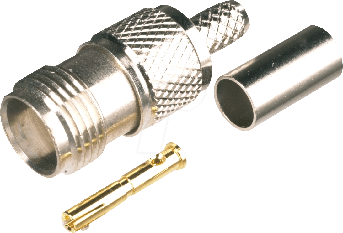 TNC KU-C58 - TNC-Kupplung für RG 58/U, Crimpversion