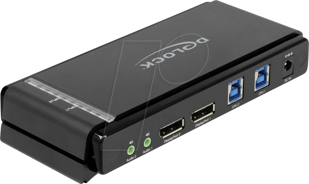 DELOCK 11476 - 2-Port KVM Switch, DisplayPort