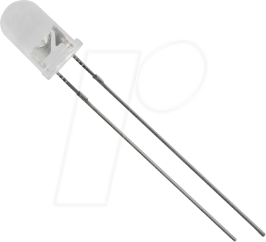 Thumbnail - 5003Y1C-DSA-B - LED 5mm, bedrahtet, gelb, 1000 mcd, 40°