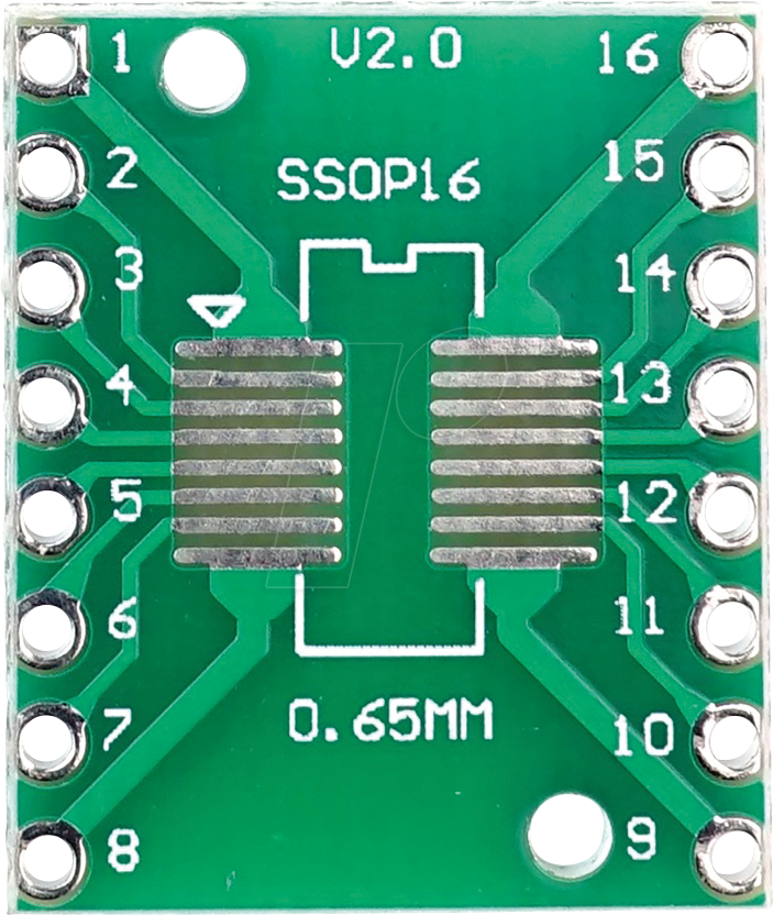 BB SOP16 - Entwicklerboards - SMD Breakout Adapter, SOP16 / SSOP16 / TSSOP1