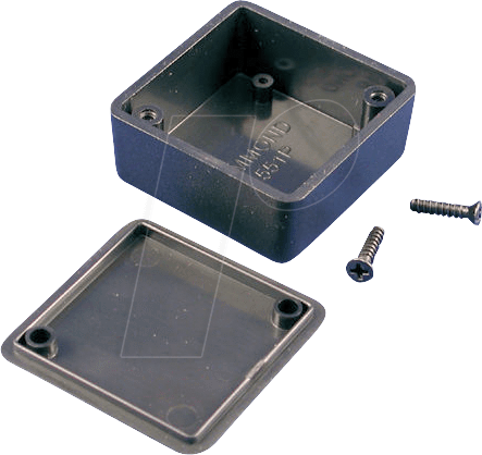 1551PBK - Mini-ABS-Gehäuse, 40 x 40 x 20 mm, IP 54