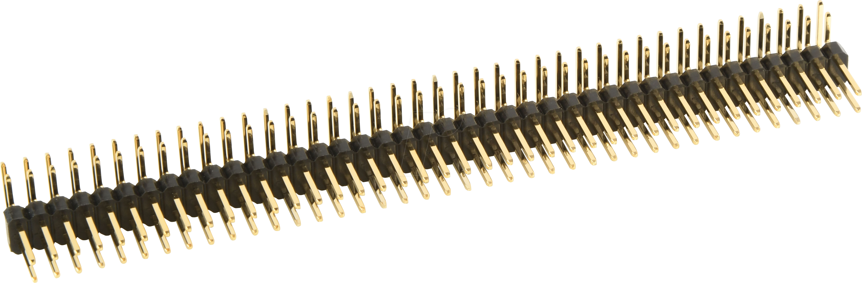 W+P 947-16-080 - Stiftleiste RM 2,54mm, gewinkelt, 2-reihig, 80-polig